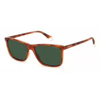 POLAROID PLD4137S0UC Occhiali da sole uomo polarizzati - montatura nera lenti grigie 58mm