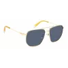 Polaroid PLD4141GSXLKS Occhiali da sole uomo, rettangolari, nero opaco, grigio, polarizzati
