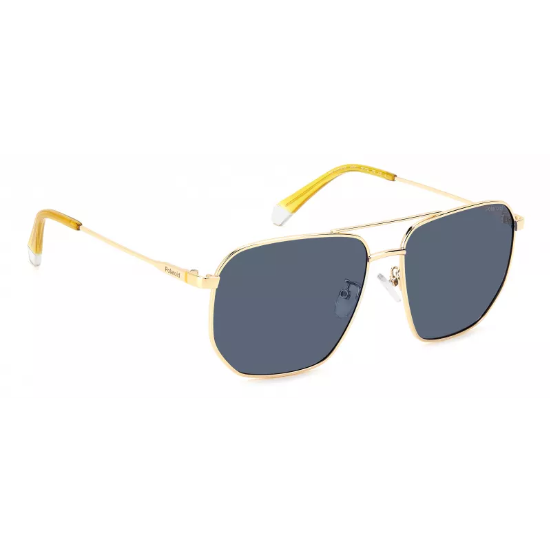 Polaroid PLD4141GSXLKS Occhiali da sole uomo, rettangolari, nero opaco, grigio, polarizzati
