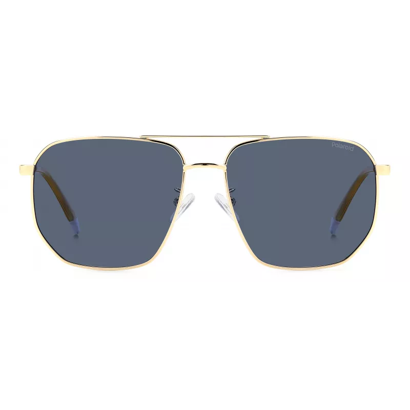 Polaroid PLD4141GSXLKS Occhiali da sole uomo, rettangolari, nero opaco, grigio, polarizzati