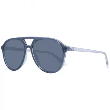 POLAROID PLD4162S5609V Occhiali da sole unisex quadrati - montatura nera lenti grigie polarizzate 56/16/145 mm