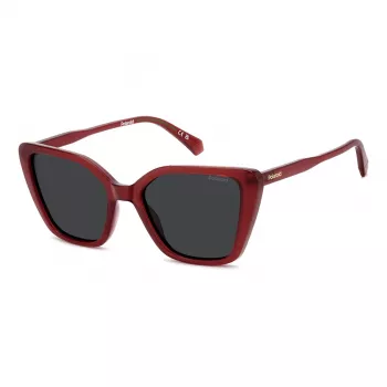 Polaroid PLD4189S8CQ occhiali da sole polarizzati donna - montatura nera lenti grigie 53mm