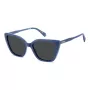 Polaroid PLD4189SMVU Occhiali da sole donna - montatura nera, lenti grigie polarizzate, 53 mm