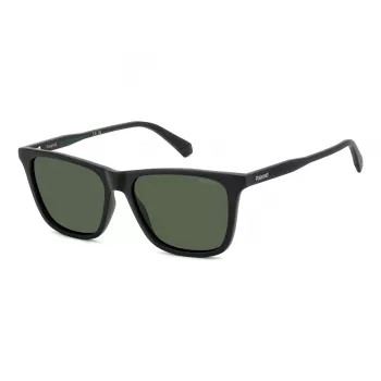 POLAROID PLD4190S003 Occhiali da sole polarizzati uomo - Montatura nera lenti grigie 56mm