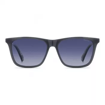Polaroid PLD4190SKB7 occhiali da sole rettangolari polarizzati uomo - nero/grigio