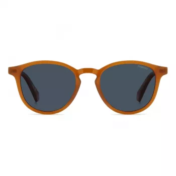 Occhiali da sole uomo POLAROID PLD4191SFMP polarizzati - montatura nera lenti grigie 51mm