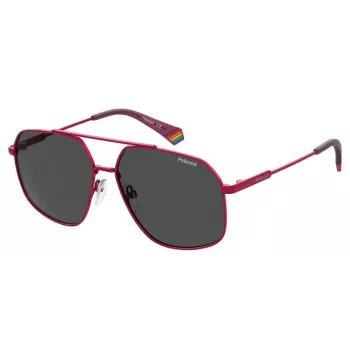 Polaroid PLD6173SQHO Occhiali da sole unisex - quadrati polarizzati in policarbonato - 58/14/140 mm