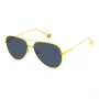 POLAROID PLD6187S40G Occhiali da sole unisex squadrati - Montatura Havana lente polarizzata verde 60mm