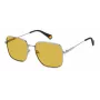 POLAROID PLD6194SX6LBF Occhiali da sole donna squadrati polarizzati - Havana/marrone