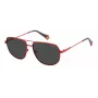 POLAROID PLD6195SX0Z3 Occhiali da sole unisex - Montatura nera, lenti grigie, 58 mm