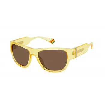 POLAROID PLD6197S40G Occhiali da sole unisex polarizzati - montatura nera lenti grigie 55mm