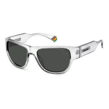 Occhiali da sole unisex POLAROID PLD6197SKB7F5 montatura quadrata havana marrone lenti marroni polarizzate 55/18/130 mm