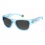 POLAROID PLD6197SMCMVU Occhiali da sole unisex Havana quadrati - Lenti marroni polarizzate