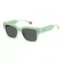 POLAROID PLD6198SX1EDF Occhiali da sole unisex rettangolari - montatura nera lenti grigie polarizzate 52mm