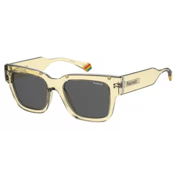 Occhiali da sole rettangolari unisex POLAROID PLD6198SXMC40 - Havana/marrone - 52/18/140 mm