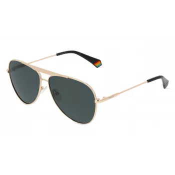 POLAROID PLD6200SXJ5GG Occhiali da sole unisex - Montatura squadrata/rettangolare - Lenti polarizzate - 61/20/145 mm