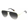 Polaroid PLD6200SXRHLG Occhiali da sole unisex rettangolari - Montatura nera lenti polarizzate grigie 61mm