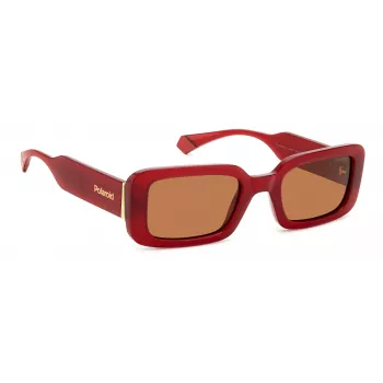 Occhiali da sole POLAROID PLD6208SXC9AF donna polarizzati - montatura nera lenti grigie 52mm