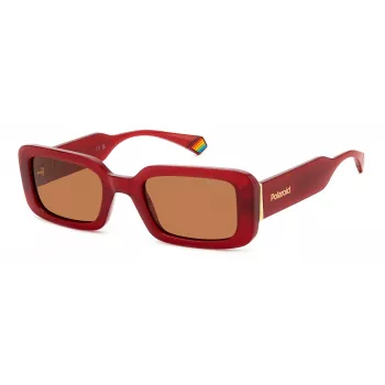 Occhiali da sole POLAROID PLD6208SXC9AF donna polarizzati - montatura nera lenti grigie 52mm