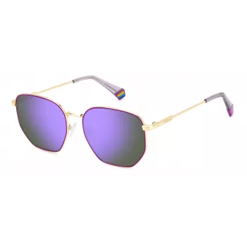 Polaroid PLD6214SXS9E Occhiali da sole unisex - Montatura havana/marrone, lenti marroni polarizzate, 56 mm
