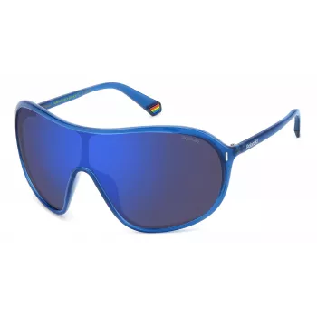 POLAROID PLD6216SPJP Occhiali da sole unisex quadrati pilot Havana verdi polarizzati