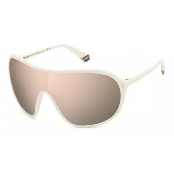 Occhiali da sole unisex POLAROID PLD6216SVK6 rettangolari - montatura in propionato grigio scuro, lenti in policarbonato grigie polarizzate, protezione UV400