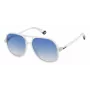 POLAROID PLD6217S2M4 Occhiali da sole unisex rettangolari - Montatura nera lenti grigie 57mm