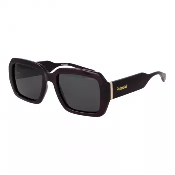POLAROID PLD6223SX54B3 Occhiali da sole rettangolari unisex - Havana Marrone - 54/19/140 mm