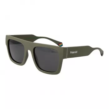POLAROID PLD6224SX543Y Occhiali da sole unisex rettangolari havana verde 54mm