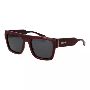 Polaroid PLD6224SX54LH Occhiali da sole unisex - montatura nera, lenti grigie, 54 mm