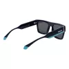 Polaroid PLD6224SX54PJ Occhiali da sole unisex - montatura nera, lenti grigie polarizzate, 54 mm