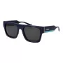 Polaroid PLD6224SX54PJ Occhiali da sole unisex - montatura nera, lenti grigie polarizzate, 54 mm