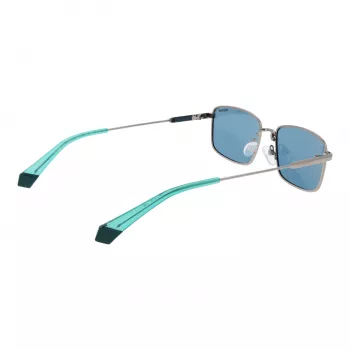 Polaroid PLD6227SX566L Occhiali da sole unisex montatura havana quadrata lente verde polarizzata 56mm