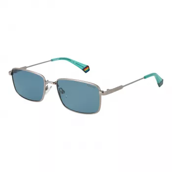 Polaroid PLD6227SX566L Occhiali da sole unisex montatura havana quadrata lente verde polarizzata 56mm