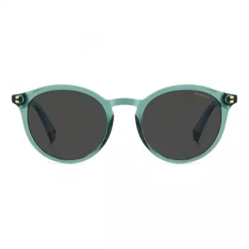 Polaroid PLD6233S1ED Occhiali da sole unisex - montatura nera, lenti grigie polarizzate
