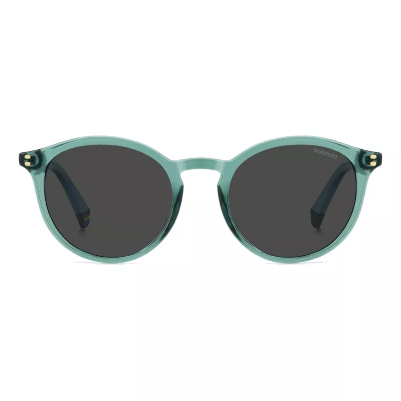 Polaroid PLD6233S1ED Occhiali da sole unisex - montatura nera, lenti grigie polarizzate