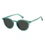 Polaroid PLD6233S1ED Occhiali da sole unisex - montatura nera, lenti grigie polarizzate