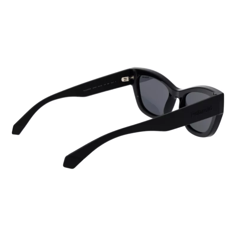 POLAROID PLD6237SX5280 Occhiali da sole donna polarizzati - montatura nera, lenti grigie, 52mm