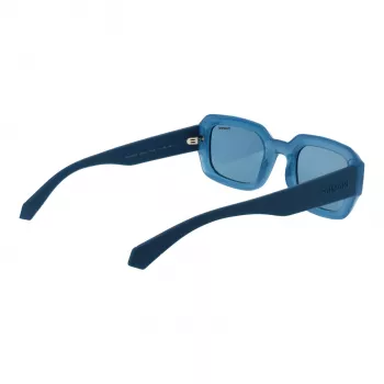 Polaroid PLD6239SX51MV Occhiali da sole rettangolari unisex - montatura nera lenti grigie 51mm