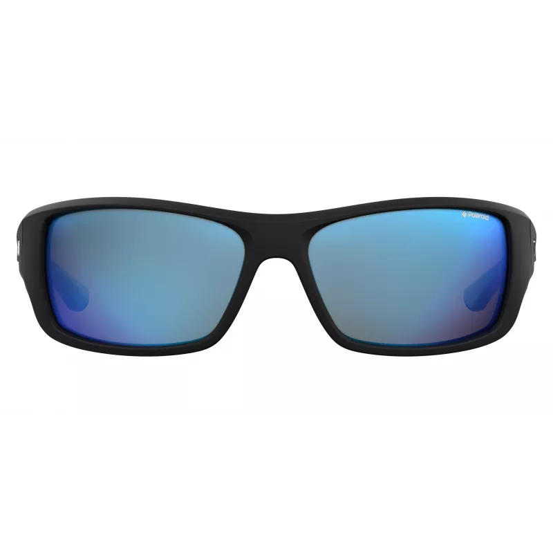 Polaroid PLD7013SEL95X Occhiali da sole uomo polarizzati - montatura nero opaco, lenti grigie