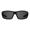 POLAROID PLD7029S807 Occhiali da sole unisex sportivi - Lenti polarizzate grigie - Montatura nera