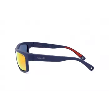 Polaroid PLD7031S8RU Uomo Occhiali da sole polarizzati - Montatura nera Lenti grigie 59mm