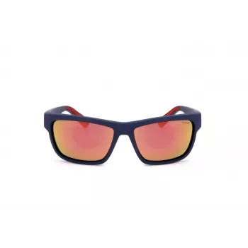 Polaroid PLD7031S8RU Uomo Occhiali da sole polarizzati - Montatura nera Lenti grigie 59mm