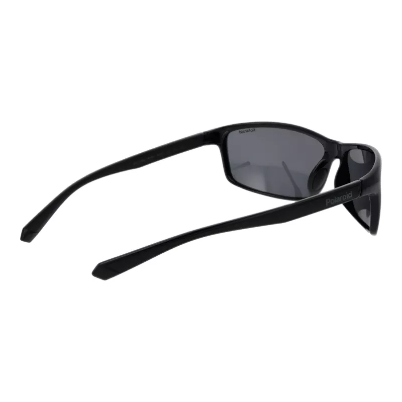 Polaroid PLD7036S63807 Occhiali da sole unisex rettangolari - montatura nera lenti grigie