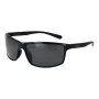 Polaroid PLD7036S63807 Occhiali da sole unisex rettangolari - montatura nera lenti grigie