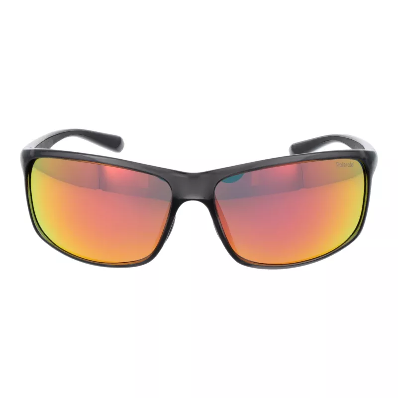Occhiali da sole Polaroid PLD7036S63KB7 unisex pilot - montatura nera, lenti grigie polarizzate, 63 mm