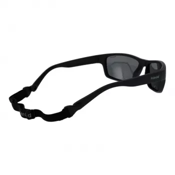 Occhiali da sole POLAROID PLD7037S60807 unisex pilot - lenti grigie - montatura nera