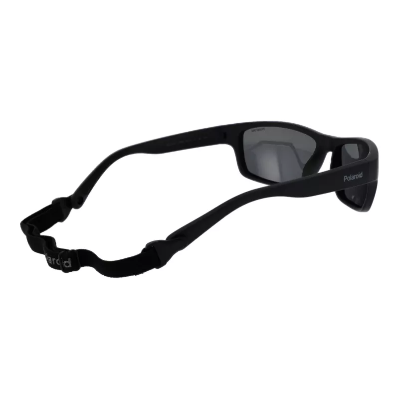 Occhiali da sole POLAROID PLD7037S60807 unisex pilot - lenti grigie - montatura nera