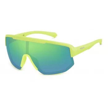 Occhiali da sole unisex polarizzati POLAROID PLD7047S4AN – montatura nera, lenti grigie, stile shield, 99/1/135 mm