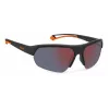 Polaroid PLD7048S8LZG6 Occhiali da sole unisex pilot - Lenti grigie, montatura nera